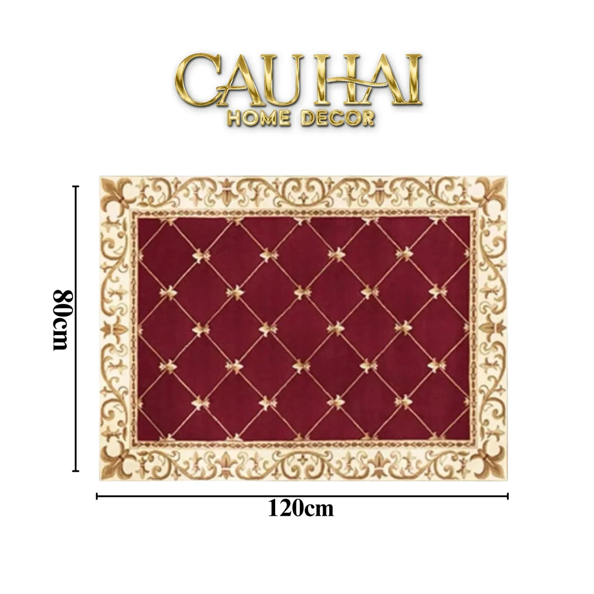 Thảm Cửa Nhung Bỉ 100X140 - Ancient Roman Royal Blue Premium Door Mat-THẢM CỬA-Đối tác tại Trung Quốc theo từng đơn đặt hàng-CẬU HAI HOME DECOR