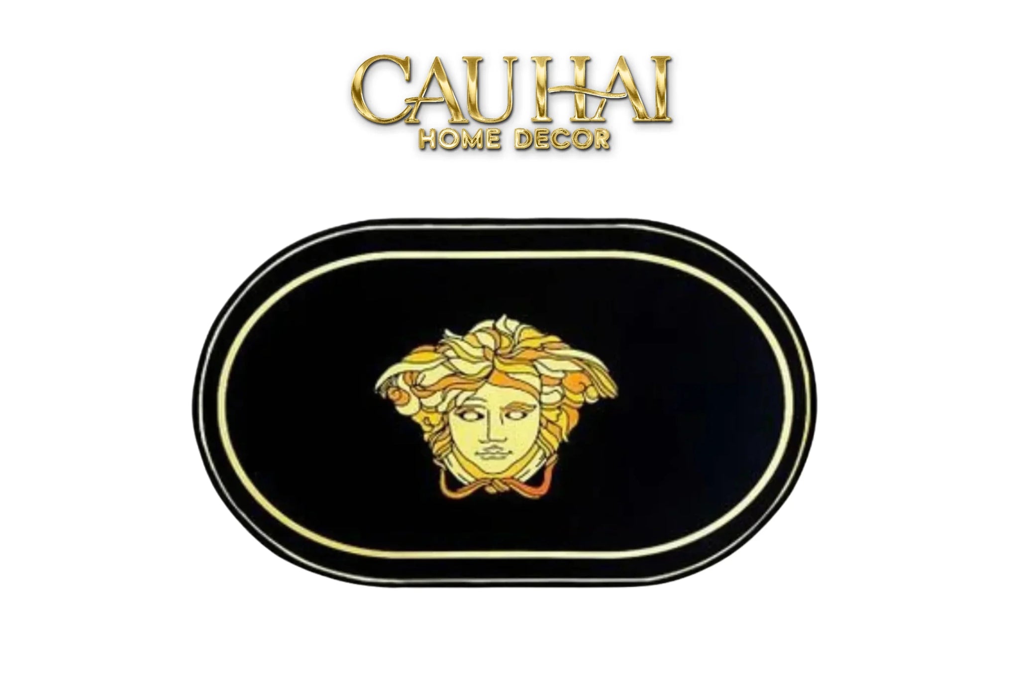 Thảm Cửa Nhung Bỉ 60X100 Golden Medusa Gaze-THẢM CỬA-CẬU HAI HOME DECOR