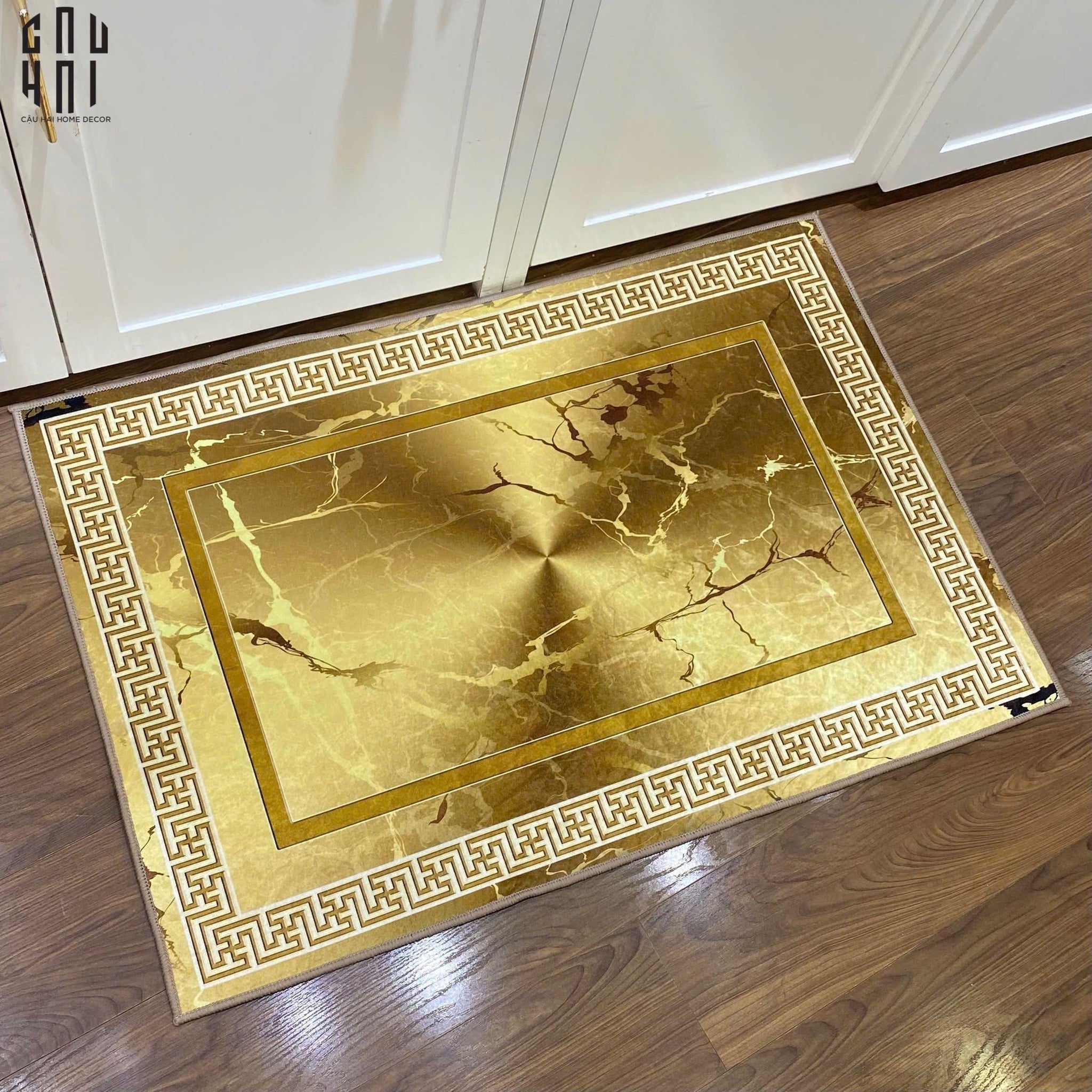Thảm Cửa Nhung Bỉ - 60X90 Golden Marble Aura-THẢM CỬA-CẬU HAI HOME DECOR