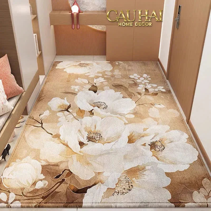 Thảm Cửa Nhung Bỉ 80x120 - Pivoine D’Ivoire Petal Serenity-THẢM CỬA-CẬU HAI HOME DECOR