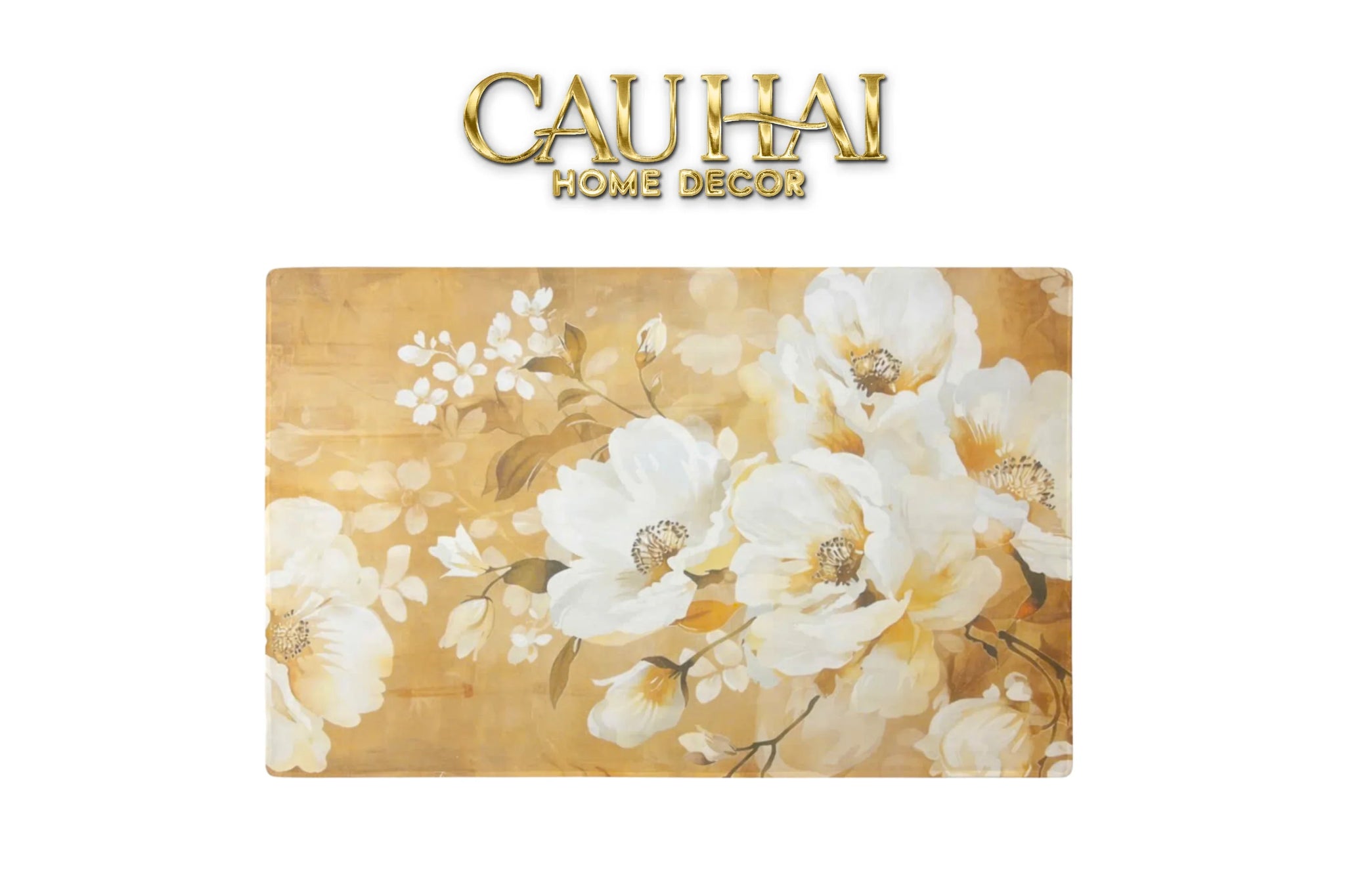 Thảm Cửa Nhung Bỉ 80x120 - Pivoine D’Ivoire Petal Serenity-THẢM CỬA-CẬU HAI HOME DECOR
