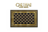 Thảm Cửa Nhung Pha Lê Cao Cấp - 80x120 Impérial Roman Gold Scroll Border Premium Rugs-THẢM CỬA-CẬU HAI HOME DECOR