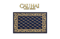 Thảm Cửa Nhung Pha Lê Cao Cấp - 80x120 Royal Gold Barocco Premium Rugs-CẬU HAI HOME DECOR