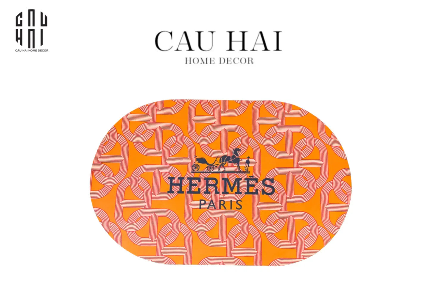 Thảm Cửa Oval Microfiber Gen7 50X80 - Chain D'Ancre-THẢM CỬA-CẬU HAI HOME DECOR