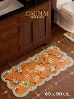 Thảm Cửa Thảm Bathroom Da Micro-Nappa Gen8 60X90 - Bird Of Dynasty - Da Thấm Hút-Thảm cửa / bathroom-CẬU HAI HOME DECOR