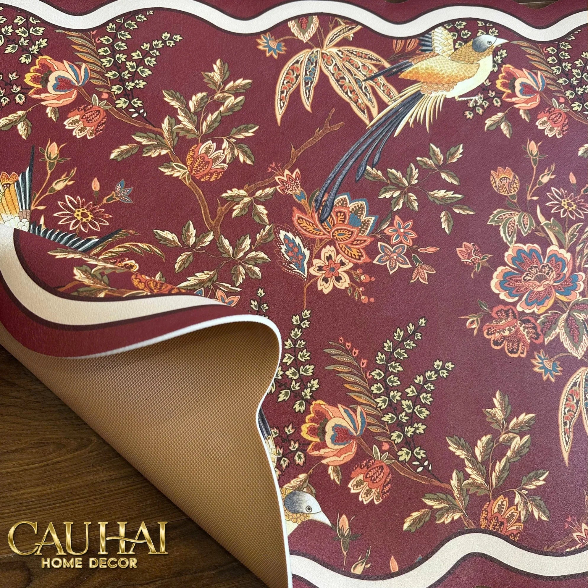 Thảm Cửa Thảm Bathroom Da Micro-Nappa Gen8 60X90 - Phoenix Dynasty Ruby Jardin - Da Thấm Hút-THẢM CỬA-CẬU HAI HOME DECOR