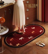 Thảm Cửa Thảm Bathroom Micro-Nappa Gen8 45x90 Rouge Équestre Pegasus Holiday-Thảm cửa / bathroom-CẬU HAI HOME DECOR