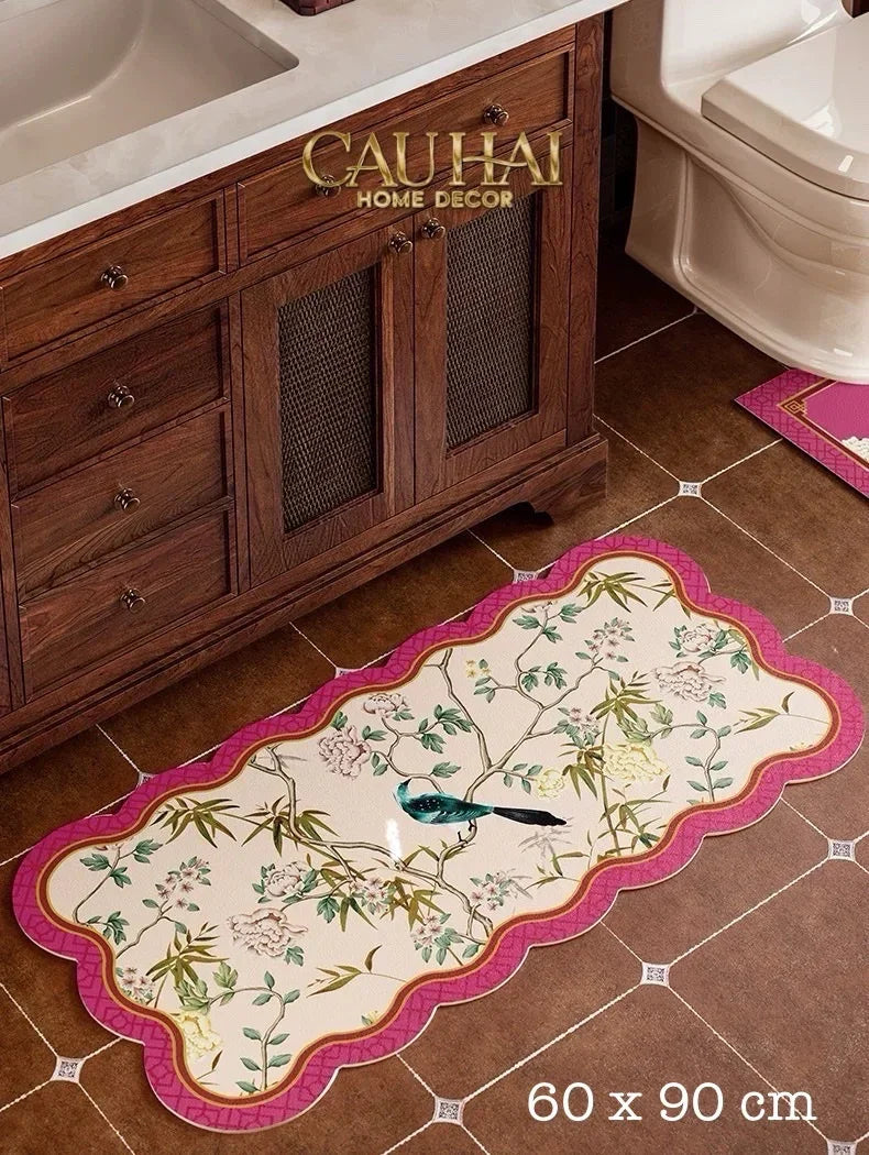 Thảm Cửa Thảm Bathroom Micro-Nappa Gen8 60X90 - Ivory Pearl Jardin Royale – Da Thấm Hút-THẢM CỬA-CẬU HAI HOME DECOR