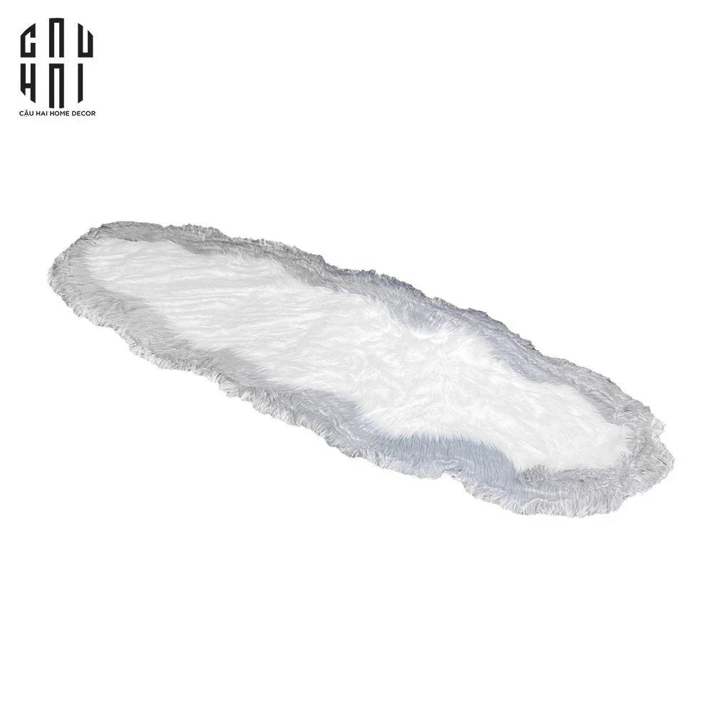 Thảm Lông Everton - Gray 60x180cm-THẢM TRÒN - THẢM BED-CẬU HAI HOME DECOR