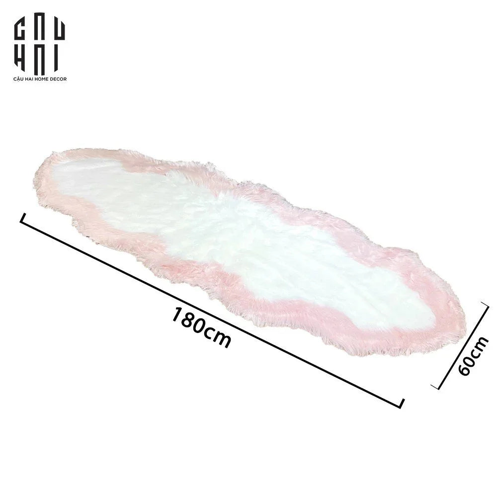 Thảm Lông Everton - Pink 60x180cm-CẬU HAI HOME DECOR