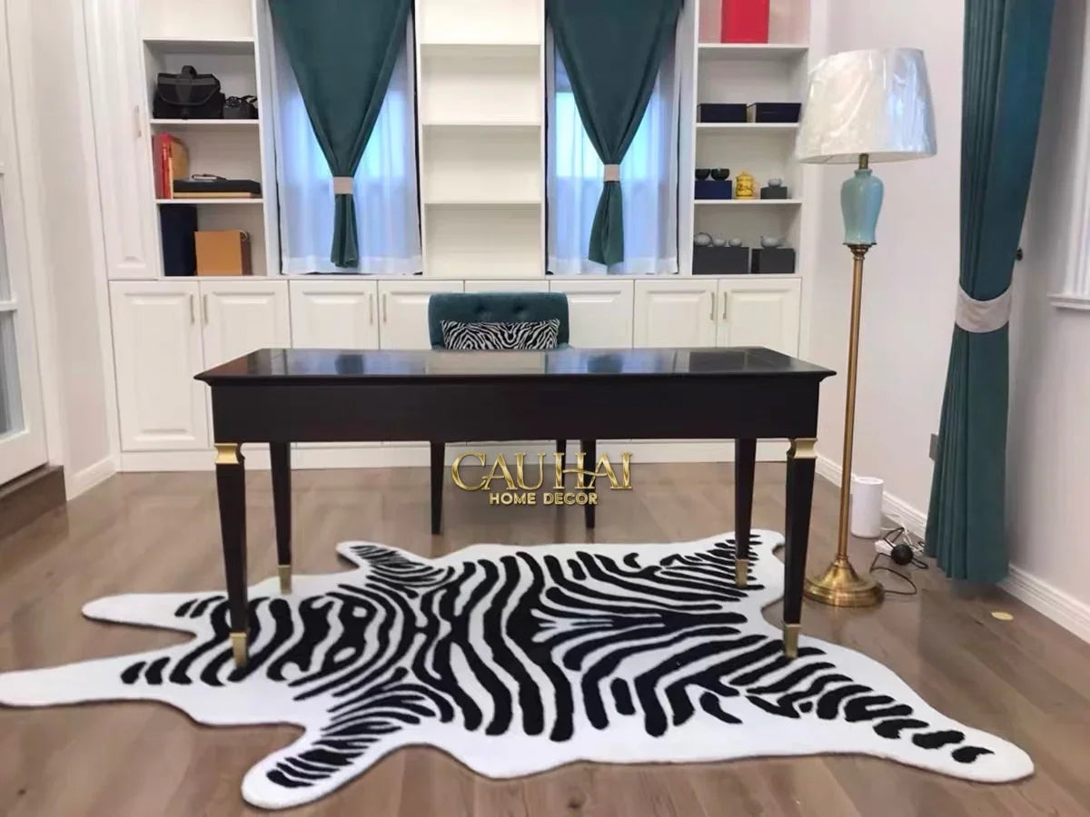 Thảm Lông Tuyết 80X110 Wild Spirit Zebra-THẢM TRÒN - THẢM BED-CẬU HAI HOME DECOR