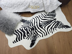 Thảm Lông Tuyết 80X110 Wild Spirit Zebra-THẢM TRÒN - THẢM BED-CẬU HAI HOME DECOR