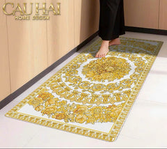 Thảm Microfiber Nappa Gen8 Baroque Fleur Ivory 45x120-THẢM TRẢI SÀN-CẬU HAI HOME DECOR