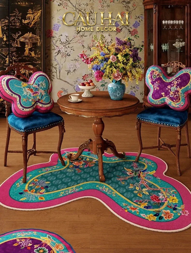 Thảm Sợi Dệt Gen10 80x107 Papillon Oriental Poetic Mixology – Floral Art Rug-THẢM TRẢI SÀN-CẬU HAI HOME DECOR