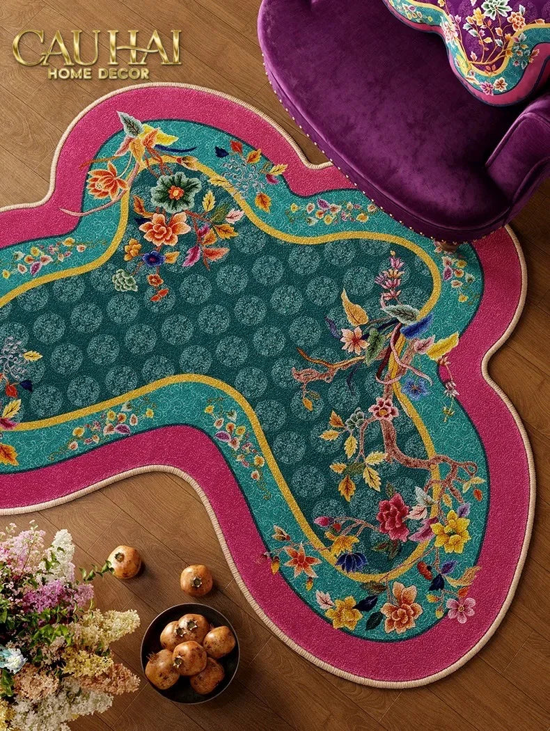 Thảm Sợi Dệt Gen10 80x107 Papillon Oriental Poetic Mixology – Floral Art Rug-THẢM TRẢI SÀN-CẬU HAI HOME DECOR