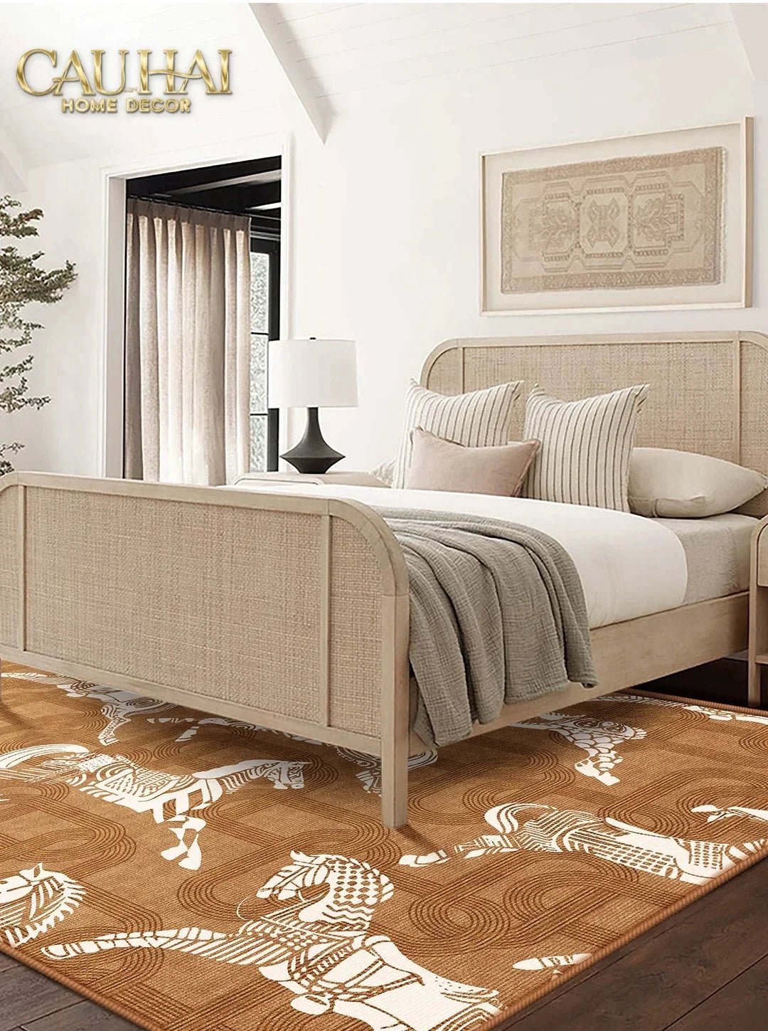 Thảm Trải Sàn Nhung Bỉ 140X200 Arrakis Cavalier-CẬU HAI HOME DECOR