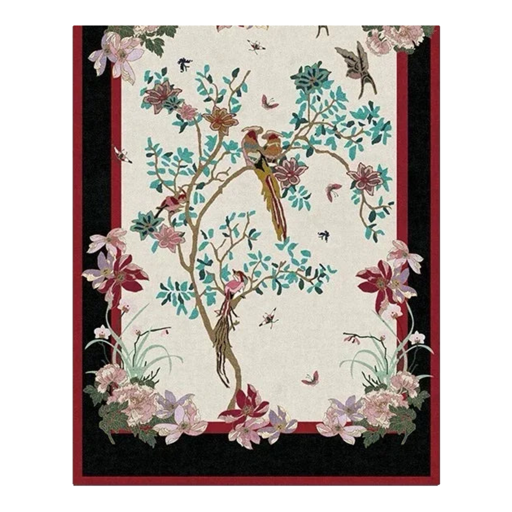 Thảm Trải Sàn Nhung Bỉ 140X200/160X230 - Nocturne Avian Impériale Rectangular-THẢM TRẢI SÀN-Đối tác tại Trung Quốc theo từng đơn đặt hàng-CẬU HAI HOME DECOR
