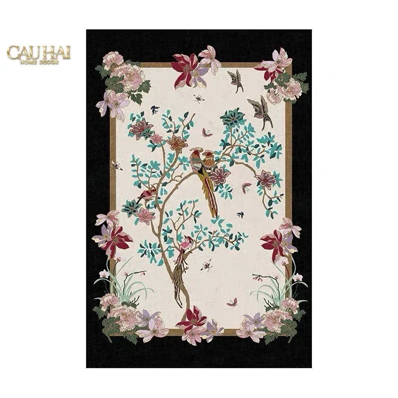 Thảm Trải Sàn Nhung Bỉ 140X200/160X230 - Nocturne Avian Impériale Rectangular-THẢM TRẢI SÀN-CẬU HAI HOME DECOR