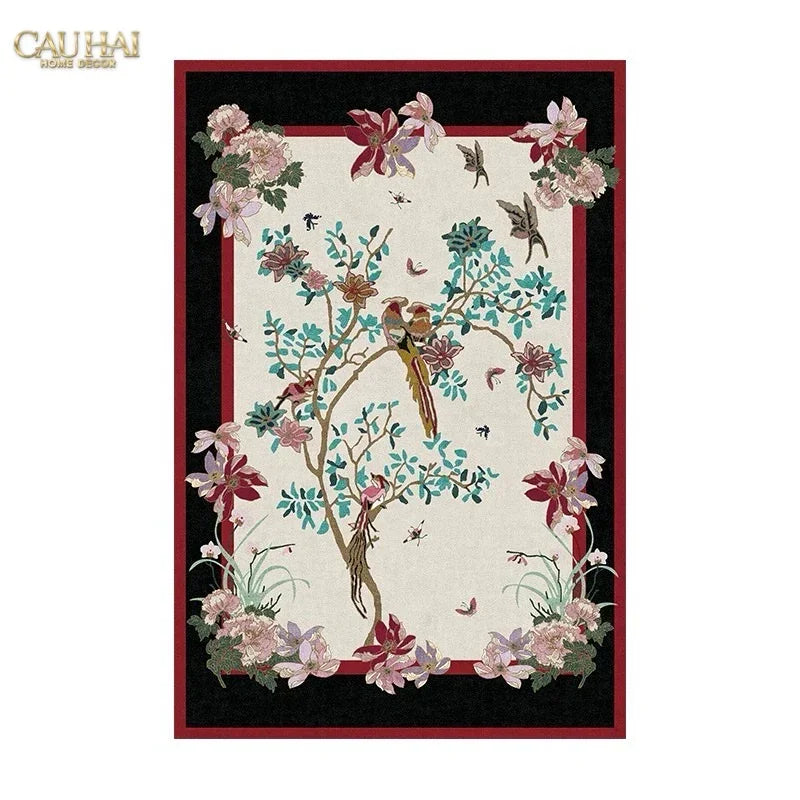 Thảm Trải Sàn Nhung Bỉ 140X200/160X230 - Nocturne Avian Impériale Rectangular-THẢM TRẢI SÀN-CẬU HAI HOME DECOR