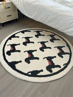 Thảm Tròn Dệt Kim D120/160 - Noble Caniche-THẢM TRÒN - THẢM BED-CẬU HAI HOME DECOR