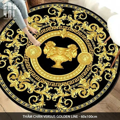 Thảm Tròn Nhung Bỉ D100 - Ronde Carpet Barocco - La Coupe Des Dieux-THẢM TRÒN - THẢM BED-CẬU HAI HOME DECOR