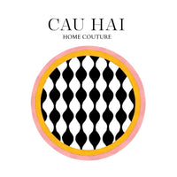 Thảm Tròn Nhung Bỉ D120 - Illusion Circle-THẢM TRÒN - THẢM BED-CẬU HAI HOME DECOR