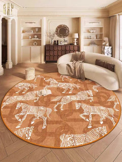 Thảm Tròn Nhung Bỉ D160/200 - Arrakis Cavalier-THẢM TRÒN - THẢM BED-CẬU HAI HOME DECOR