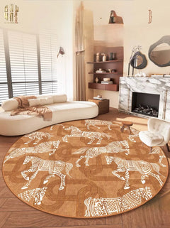 Thảm Tròn Nhung Bỉ D160/200 - Arrakis Cavalier-THẢM TRÒN - THẢM BED-CẬU HAI HOME DECOR