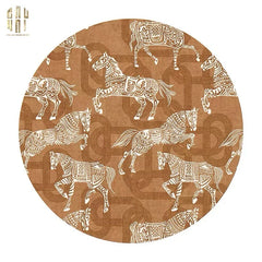 Thảm Tròn Nhung Bỉ D160/200 - Arrakis Cavalier-THẢM TRÒN - THẢM BED-CẬU HAI HOME DECOR
