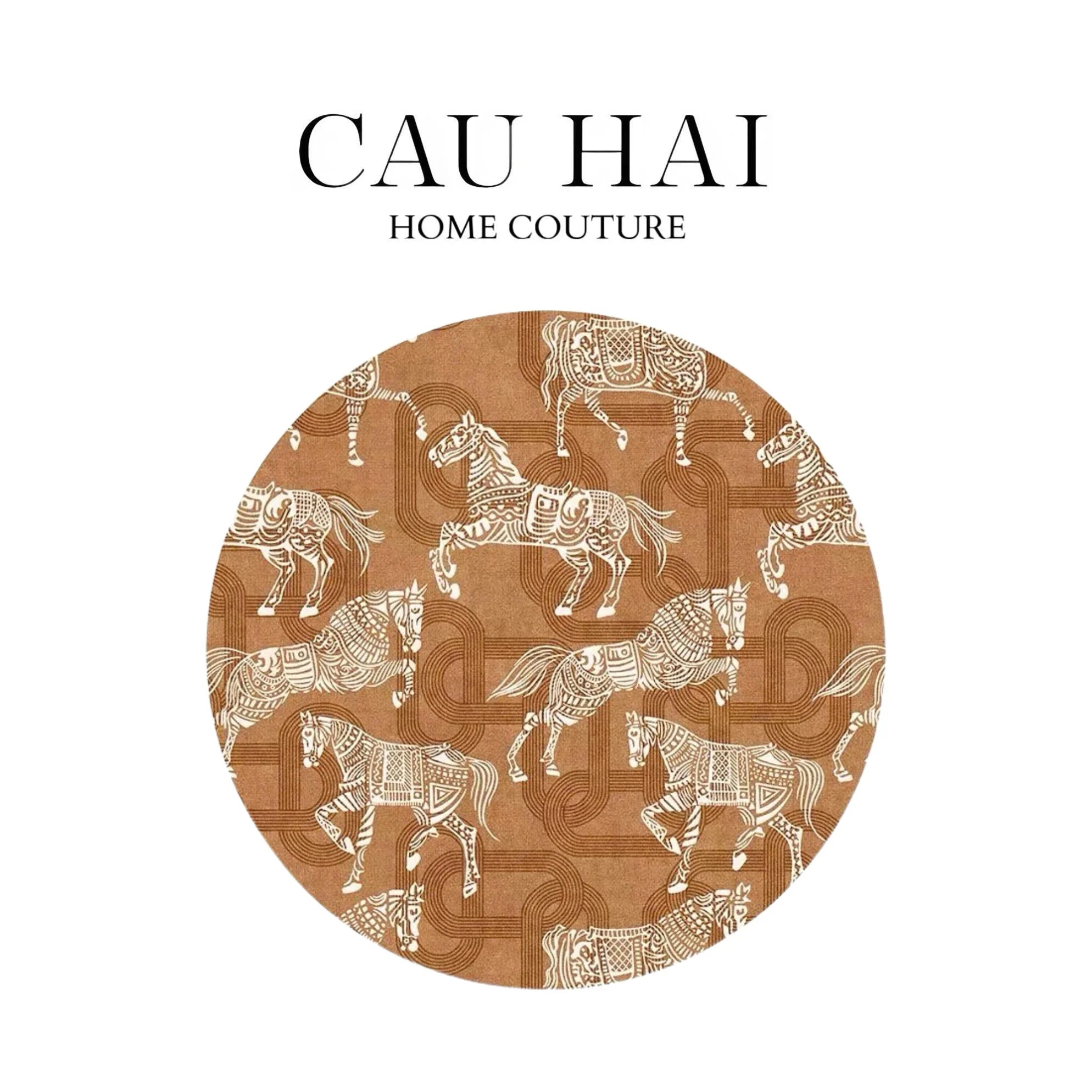 Thảm Tròn Nhung Bỉ D160/200 - Arrakis Cavalier-THẢM TRÒN - THẢM BED-CẬU HAI HOME DECOR