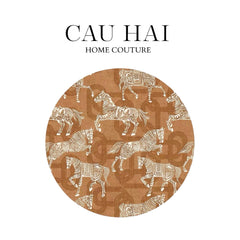 Thảm Tròn Nhung Bỉ D160/200 - Arrakis Cavalier-THẢM TRÒN - THẢM BED-CẬU HAI HOME DECOR