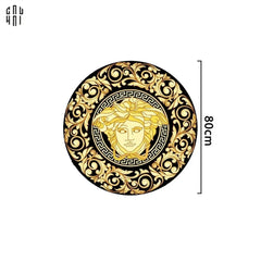 Thảm Tròn Nhung Bỉ D80 - Ronde Carpet Barocco - Medusa Fascination-THẢM TRÒN - THẢM BED-CẬU HAI HOME DECOR