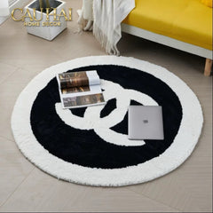Thảm Tròn Sợi Dệt D100 - Blanche Iconique Coco Spéciale Édition-THẢM TRÒN - THẢM BED-CẬU HAI HOME DECOR