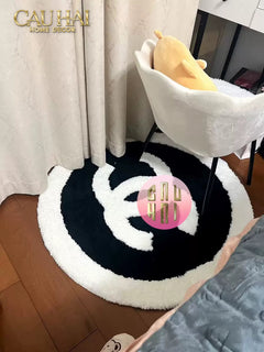 Thảm Tròn Sợi Dệt D100 - Blanche Iconique Coco Spéciale Édition-THẢM TRÒN - THẢM BED-CẬU HAI HOME DECOR