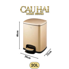 Thùng Rác 20L Cao Cấp Golden Elite Premium-Thùng Rác-CẬU HAI HOME DECOR