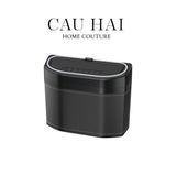 Thùng Rác Bọc Da Car Mini Bin - Noir-Thùng Rác-CẬU HAI HOME DECOR