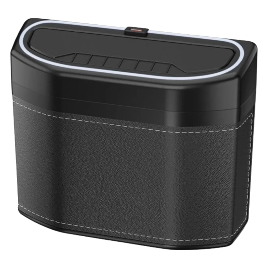 Thùng Rác Bọc Da Car Mini Bin - Noir-Thùng Rác-Đối tác tại Trung Quốc theo từng đơn đặt hàng-CẬU HAI HOME DECOR