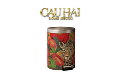 Thùng Rác Da Crimson Leopard Jungle D.O 14L-Thùng Rác-CẬU HAI HOME DECOR