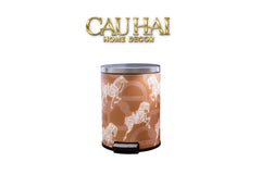 Thùng Rác Da Les Cavaliers Blancs Impériaux 14L - Brun Up-Thùng Rác-CẬU HAI HOME DECOR