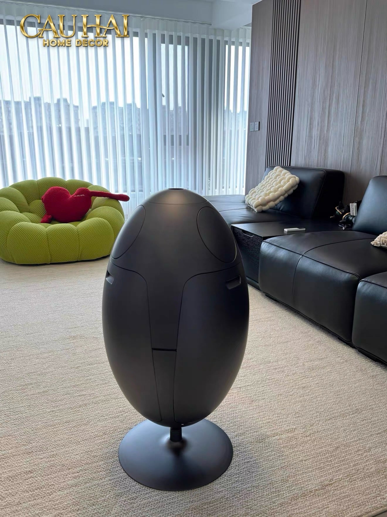 Thùng Rác Đa Năng Dinosaur Red Egg - Modern-Thùng Rác-CẬU HAI HOME DECOR