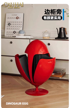 Thùng Rác Đa Năng Dinosaur Red Egg - Modern-Thùng Rác-CẬU HAI HOME DECOR