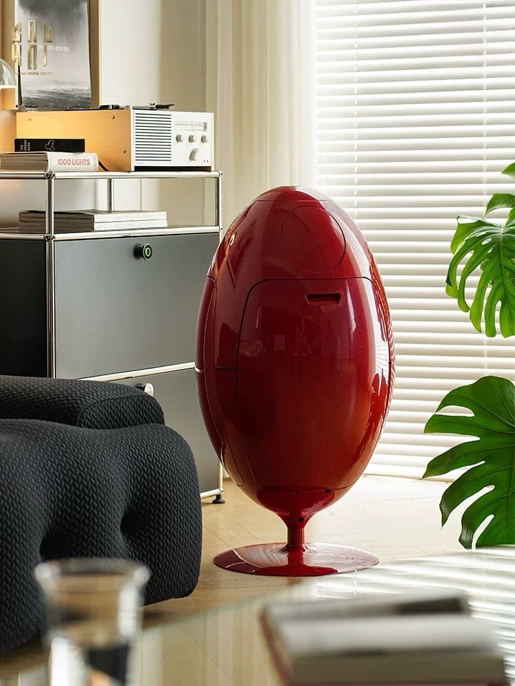 Thùng Rác Đa Năng Dinosaur Red Egg - Modern-Thùng Rác-CẬU HAI HOME DECOR
