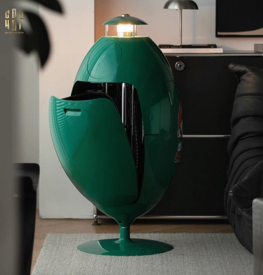 Thùng Rác Đa Năng Dinosaur Red Egg - Modern-Thùng Rác-CẬU HAI HOME DECOR