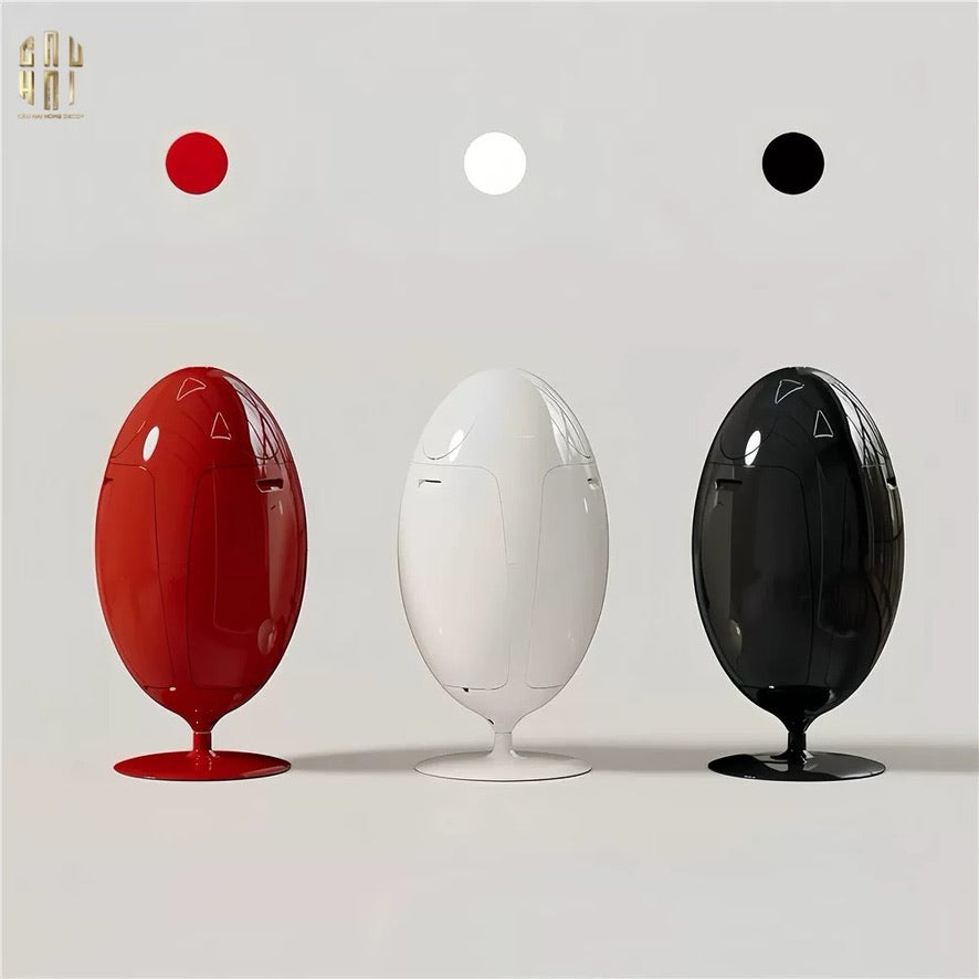 Thùng Rác Đa Năng Dinosaur Red Egg - Modern-Thùng Rác-CẬU HAI HOME DECOR