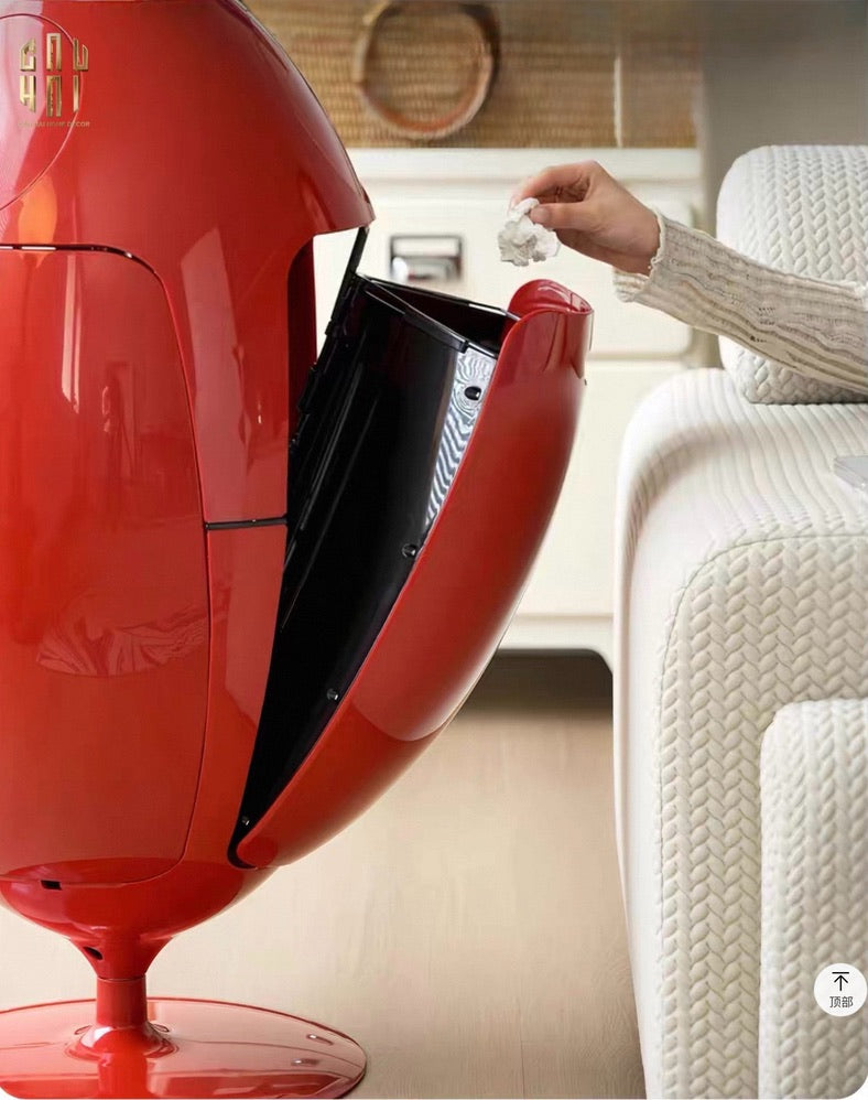 Thùng Rác Đa Năng Dinosaur Red Egg - Modern-Thùng Rác-CẬU HAI HOME DECOR