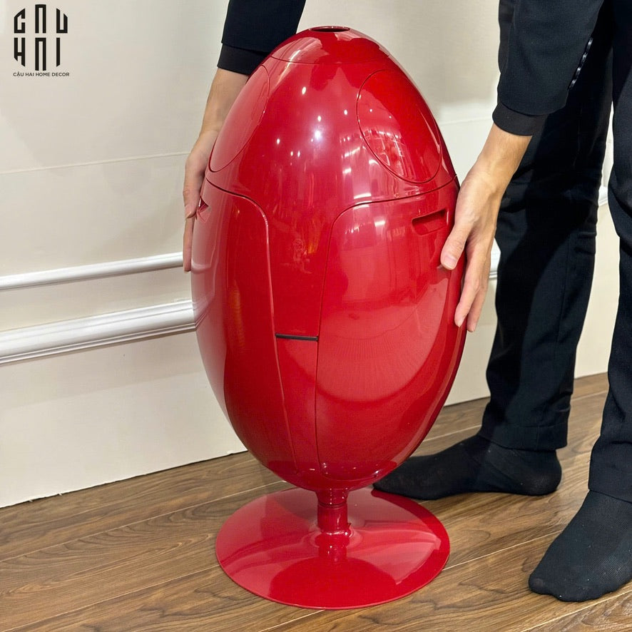Thùng Rác Đa Năng Dinosaur Red Egg - Modern-Thùng Rác-CẬU HAI HOME DECOR