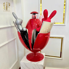 Thùng Rác Đa Năng Dinosaur Red Egg - Modern-Thùng Rác-CẬU HAI HOME DECOR
