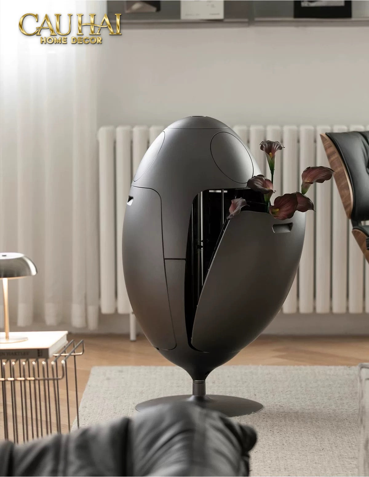 Thùng Rác Đa Năng Dinosaur Red Egg - Modern-Thùng Rác-CẬU HAI HOME DECOR
