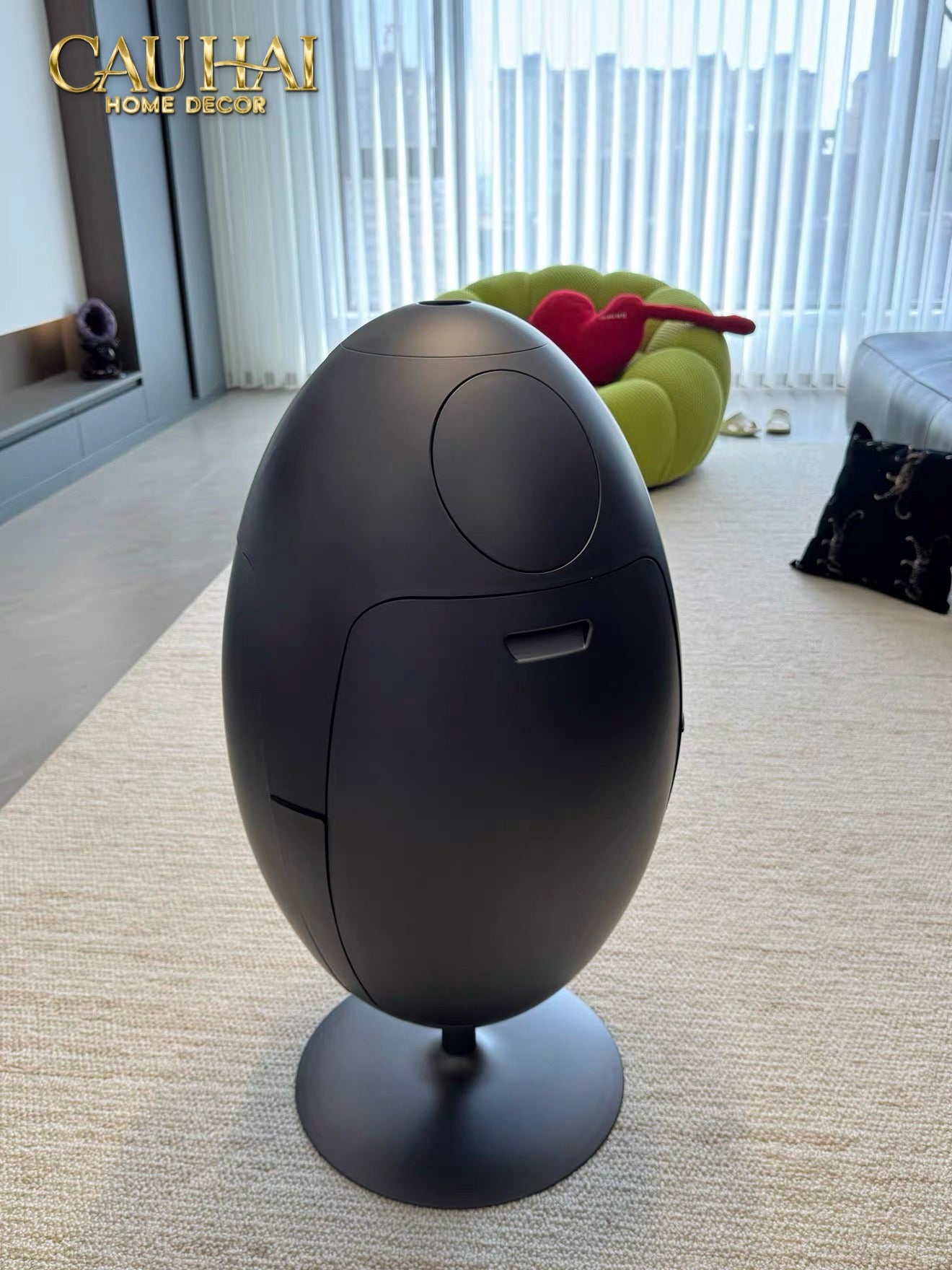 Thùng Rác Đa Năng Dinosaur Red Egg - Modern-Thùng Rác-CẬU HAI HOME DECOR