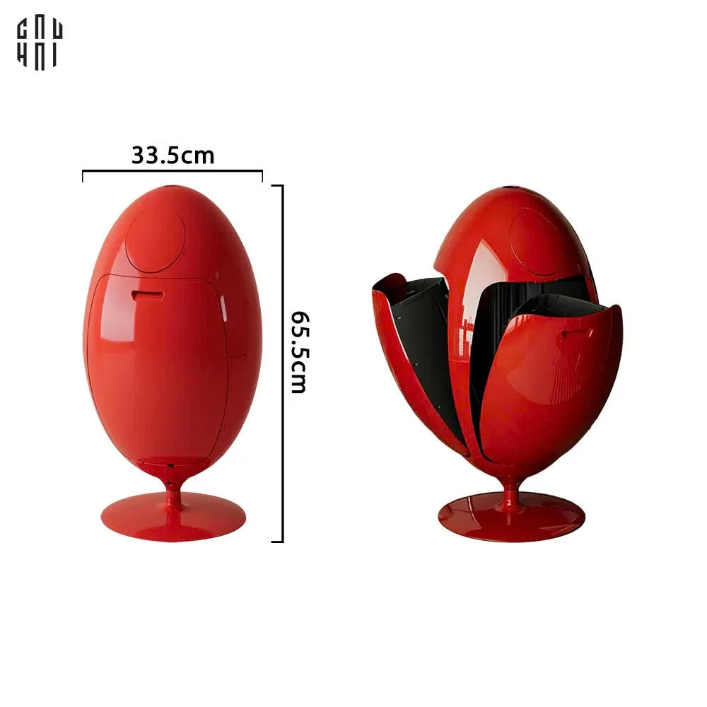 Thùng Rác Đa Năng Dinosaur Red Egg - Modern-Thùng Rác-Đối tác tại Trung Quốc theo từng đơn đặt hàng-CẬU HAI HOME DECOR